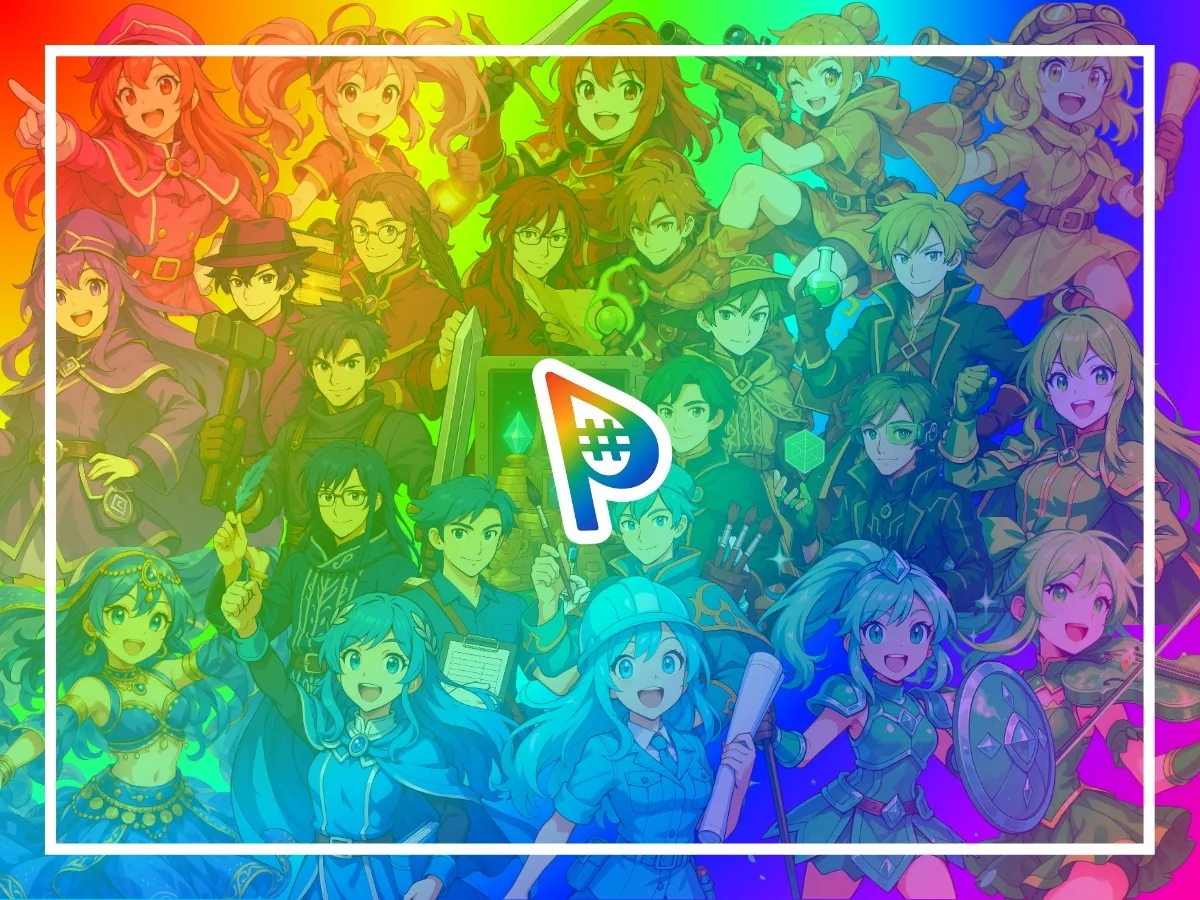 パートナルキャラクター全員集合のイメージ